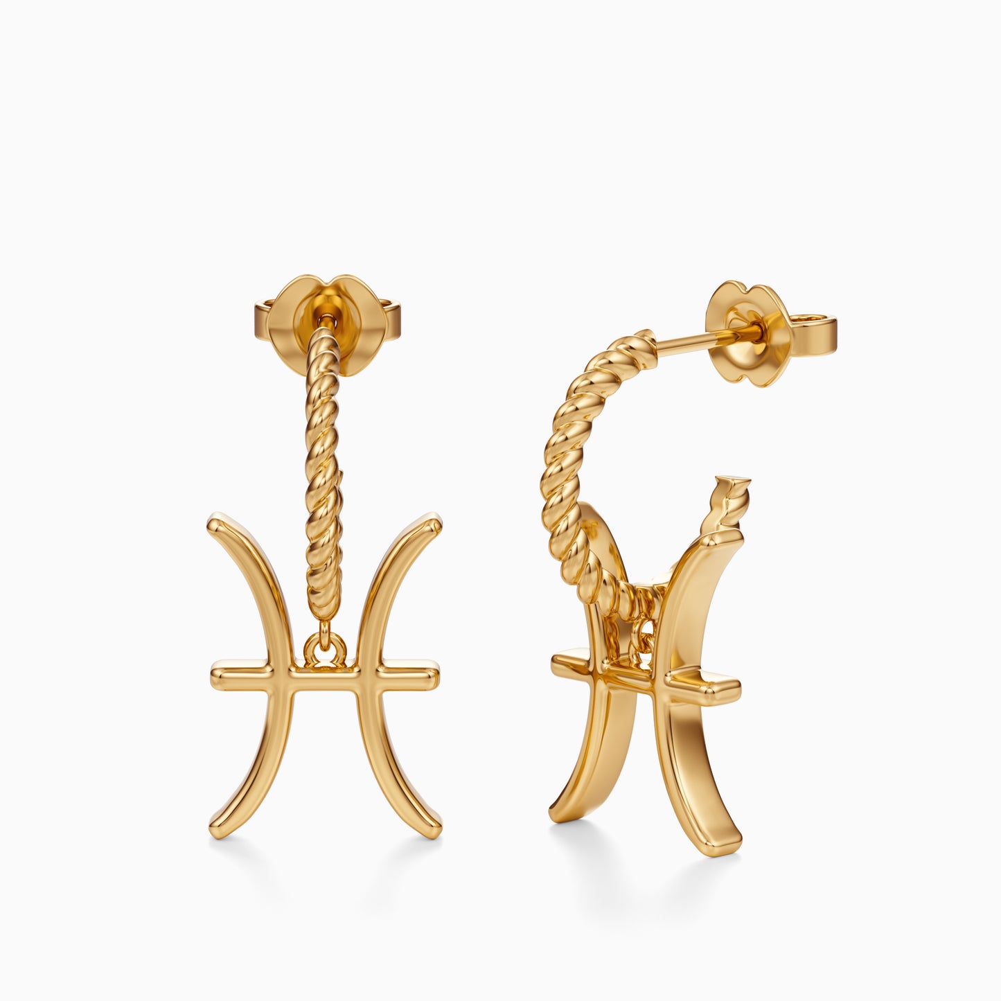 Large Pisces Dangle Earrings