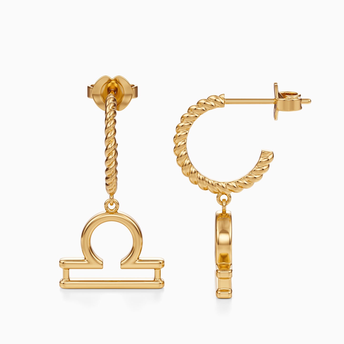 Large Libra Dangle Earrings