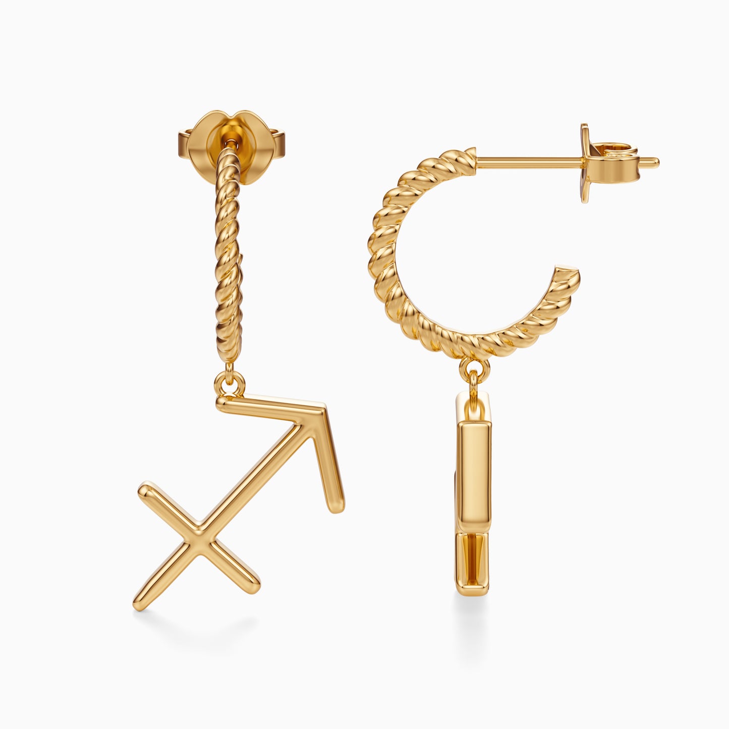 Large Sagittarius Dangle Earrings