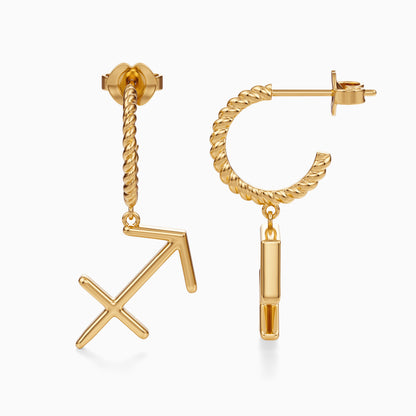 Large Sagittarius Dangle Earrings