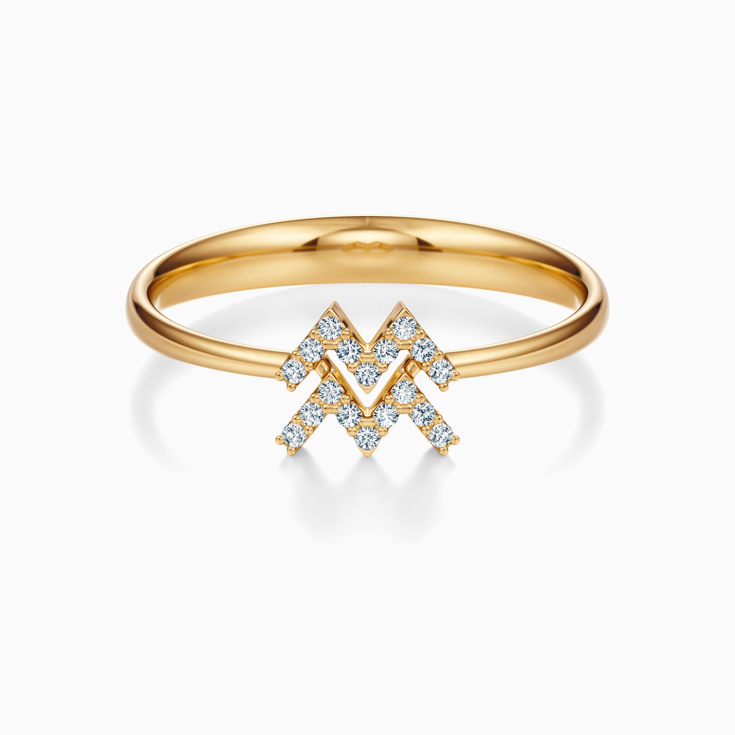 Diamond Aquarius Ring