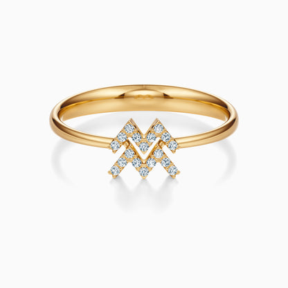 Diamond Aquarius Ring