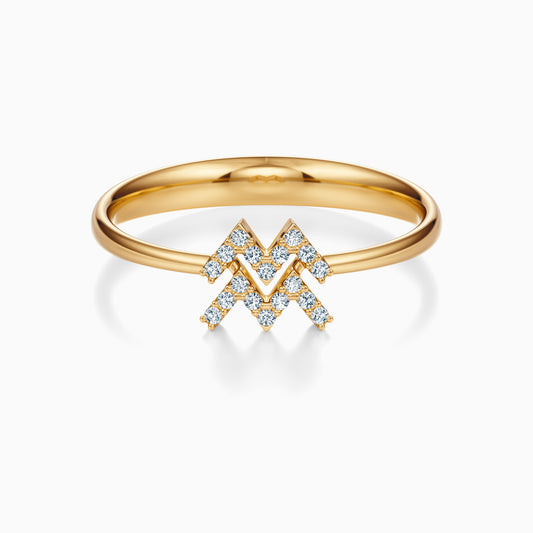 Diamond Aquarius Ring