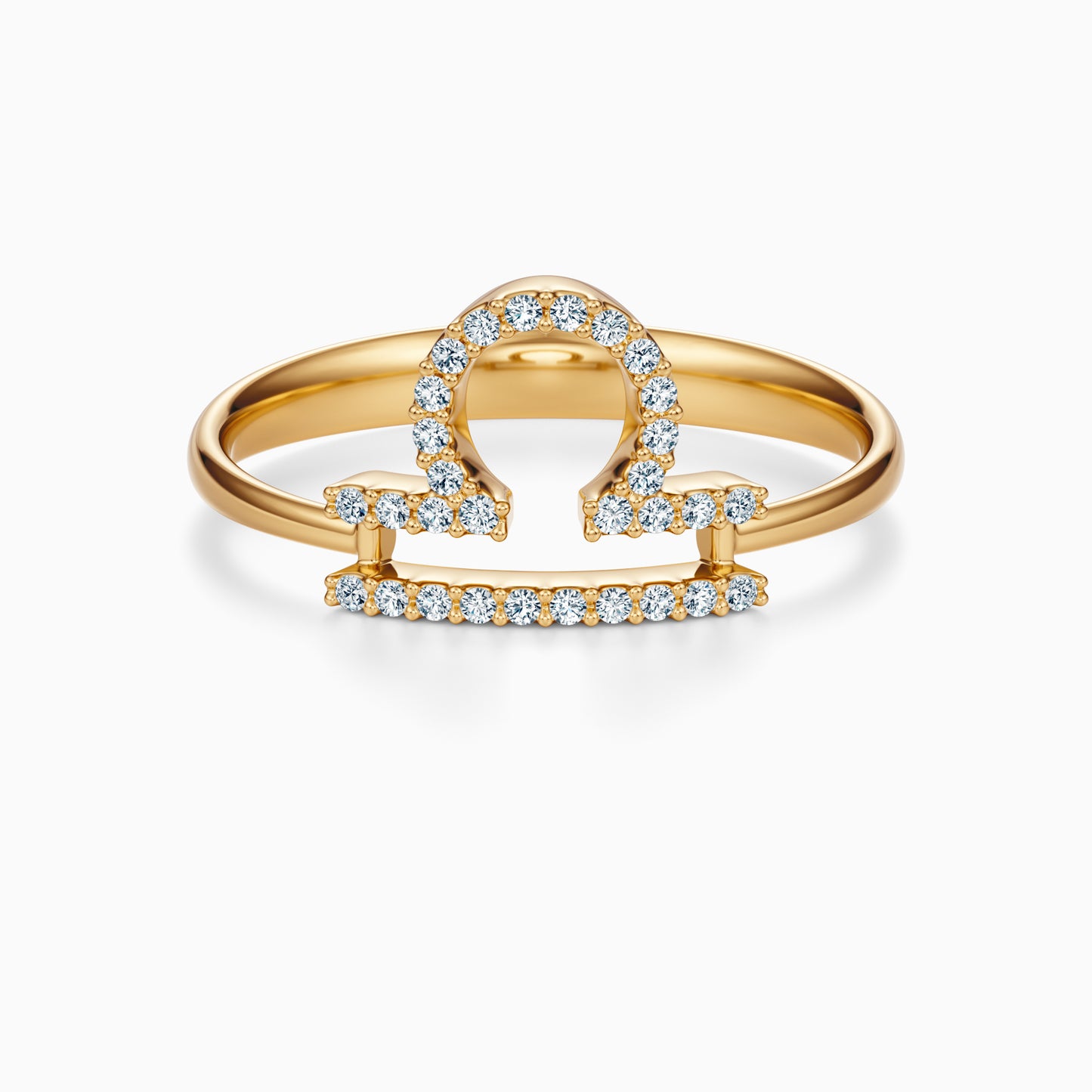 Large Diamond Libra Ring