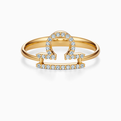 Large Diamond Libra Ring