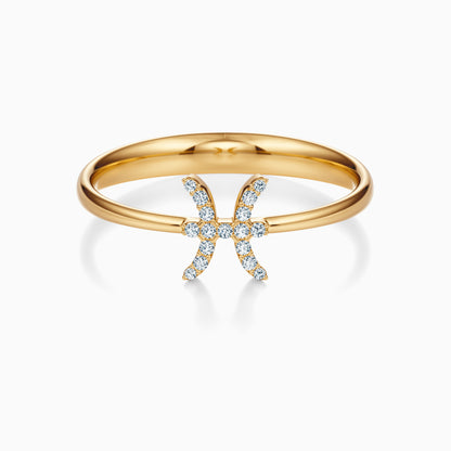 Diamond Pisces Ring