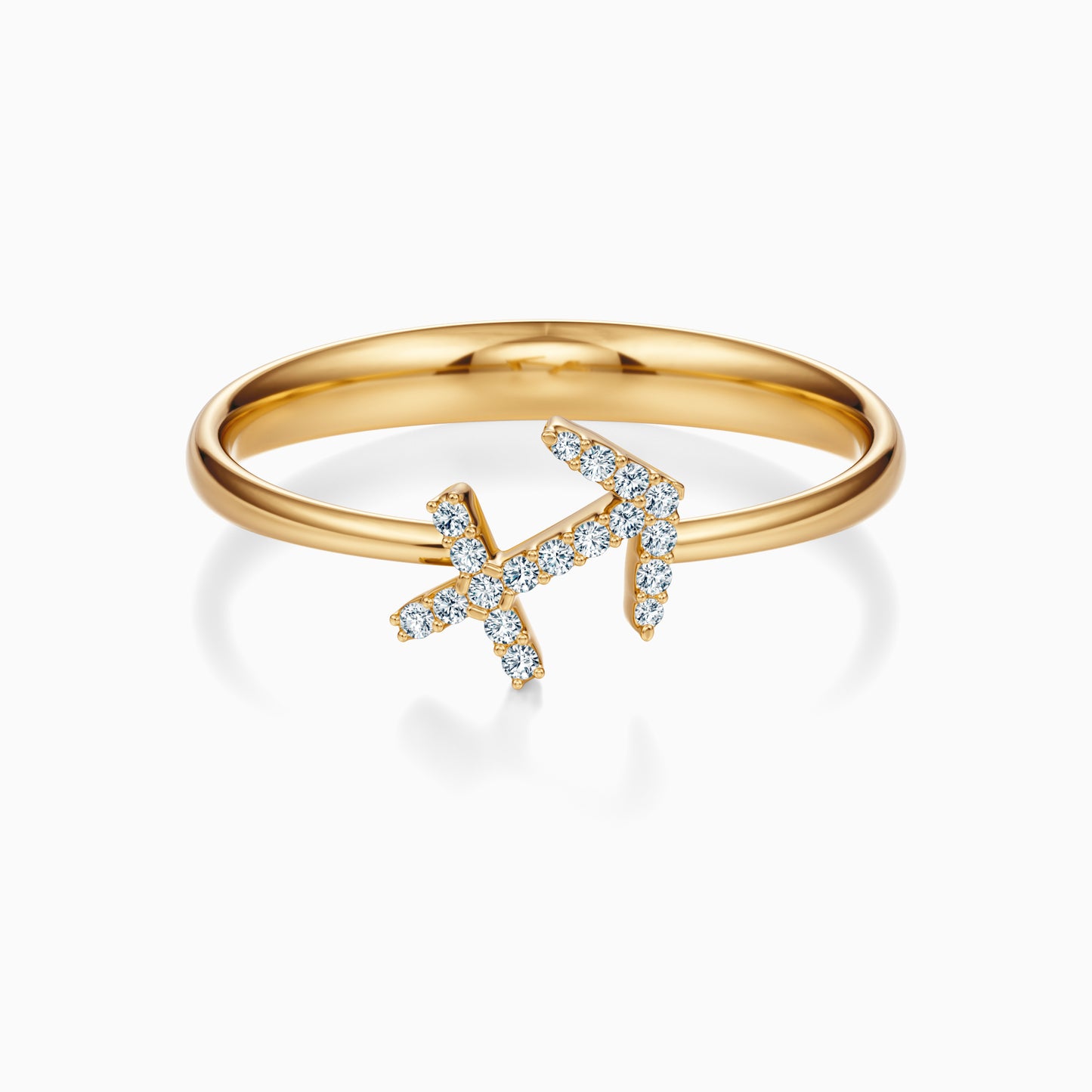 Diamond Sagittarius Ring