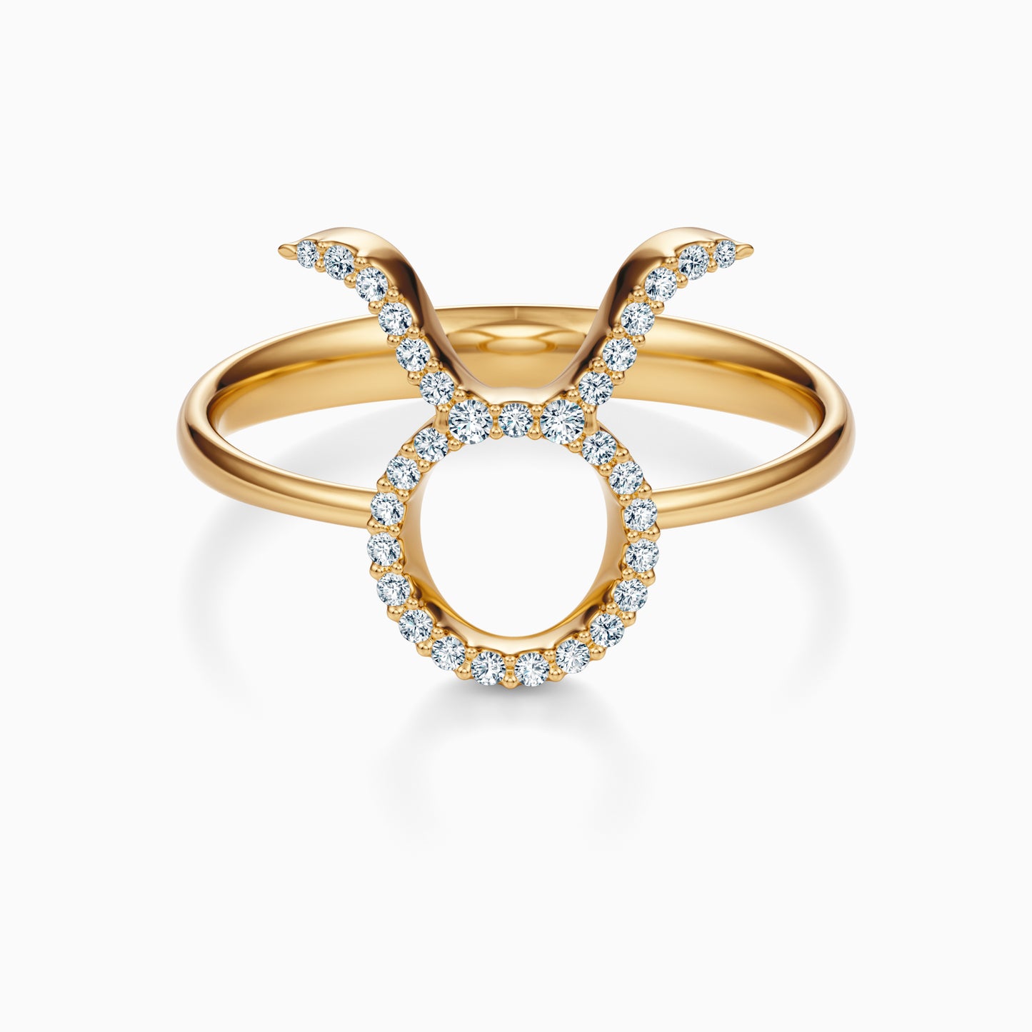 Large Diamond Taurus Ring
