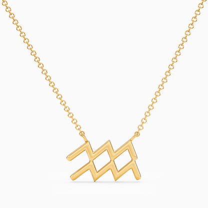 Large Aquarius Necklace