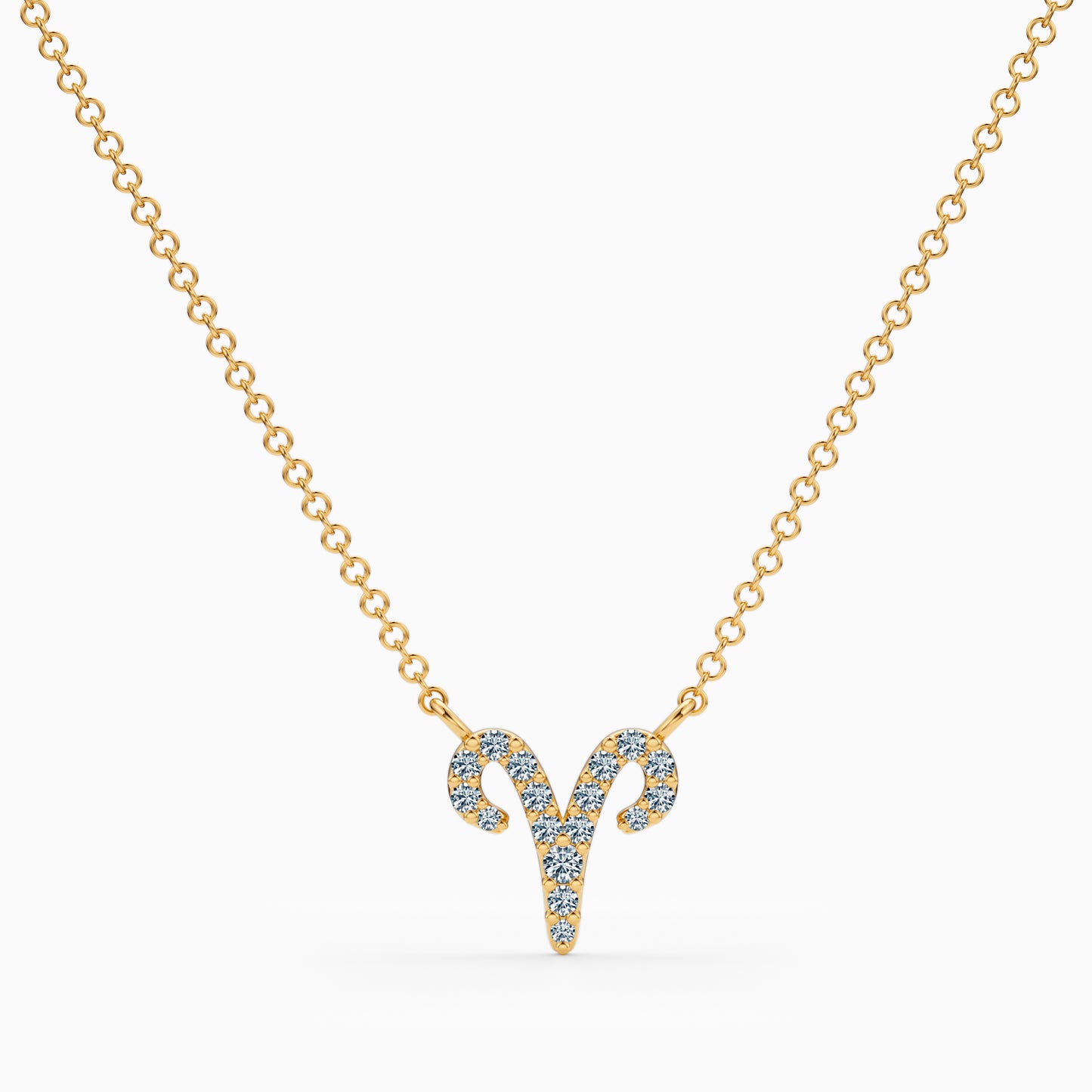 Diamond Aries Necklace