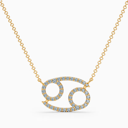 Large Diamond Cancer Necklace