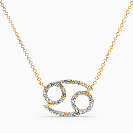 Large Diamond Cancer Necklace