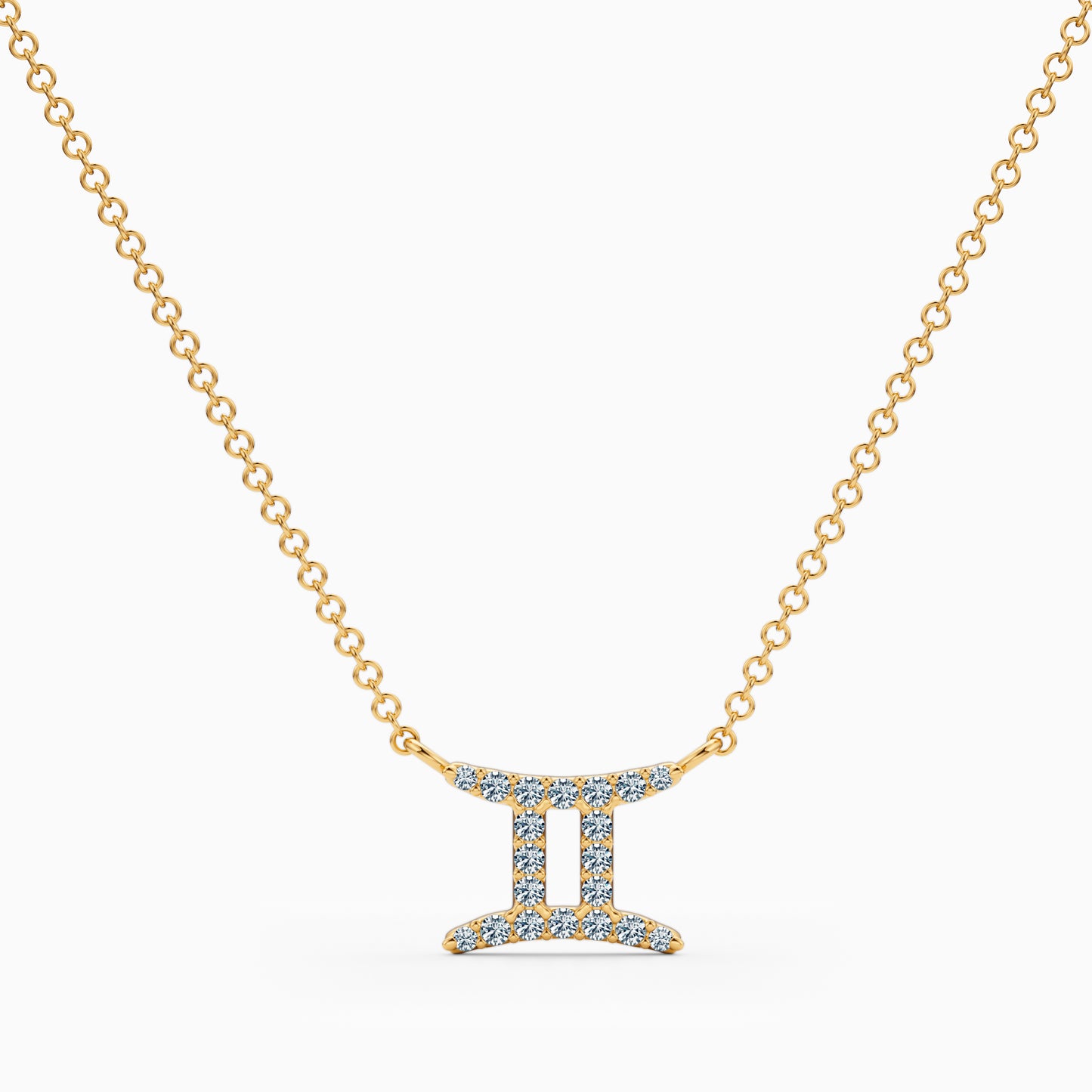 Diamond Gemini Necklace