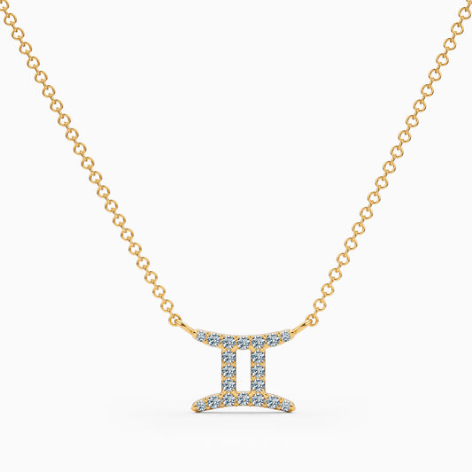 Diamond Gemini Necklace