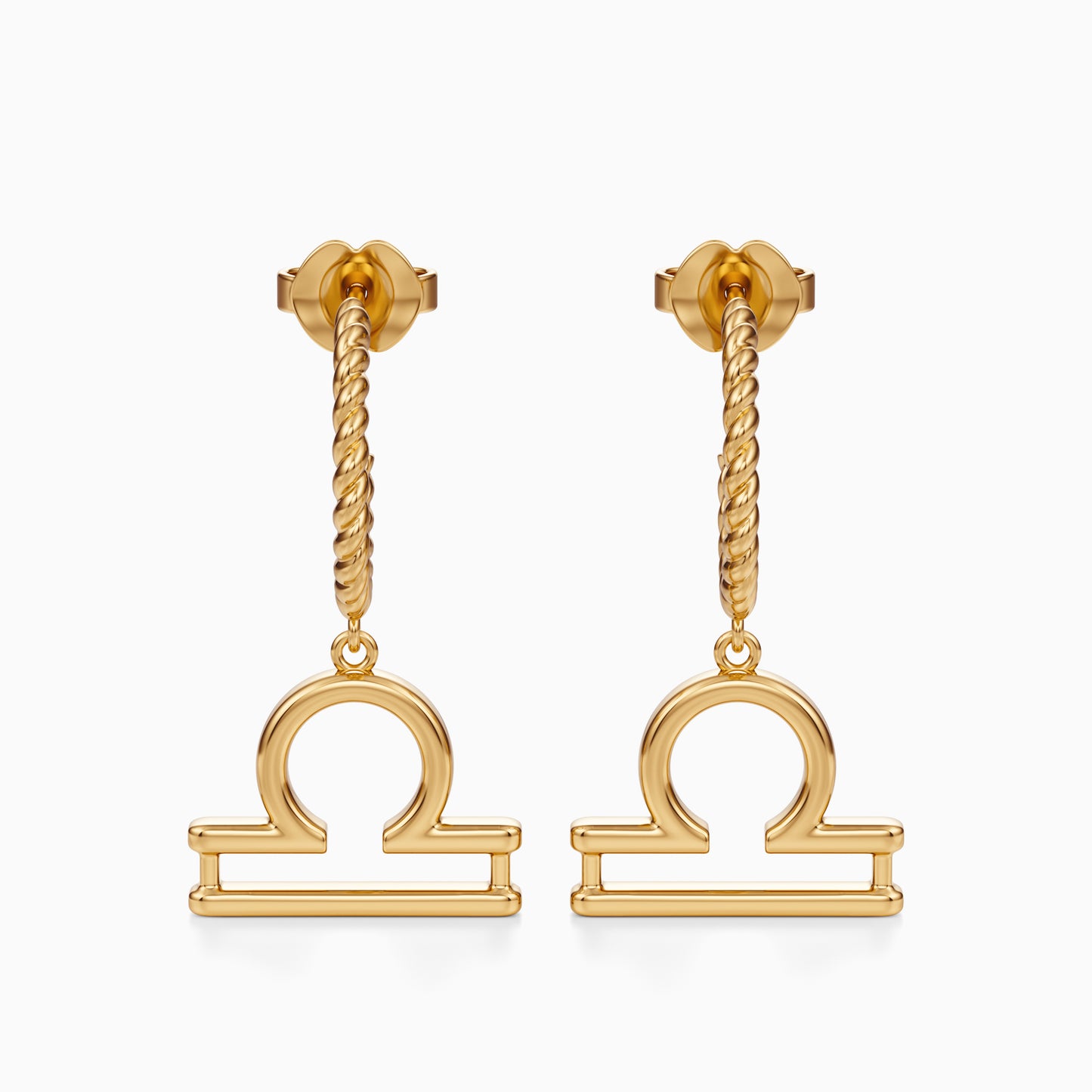 Large Libra Dangle Earrings