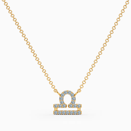 Diamond Libra Necklace