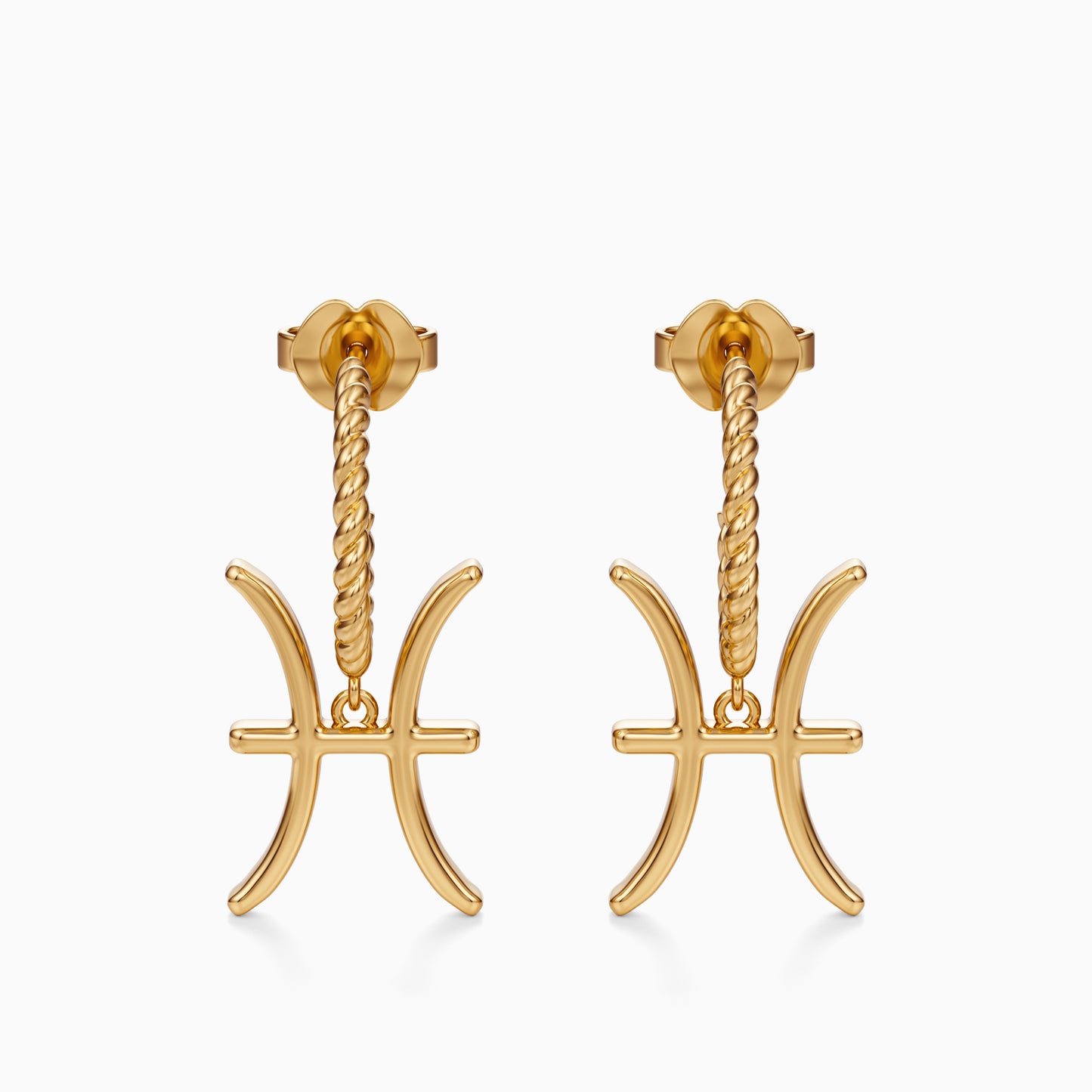 Large Pisces Dangle Earrings