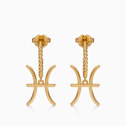 Large Pisces Dangle Earrings