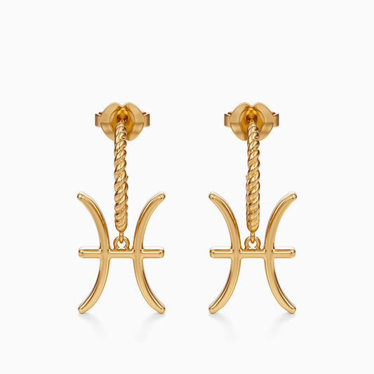Large Pisces Dangle Earrings