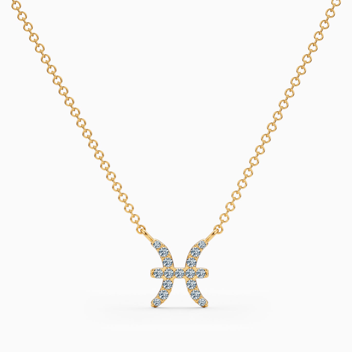 Diamond Pisces Necklace