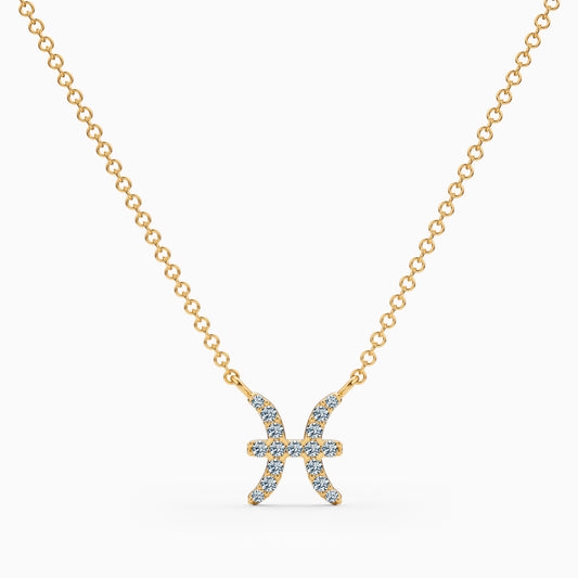 Diamond Pisces Necklace