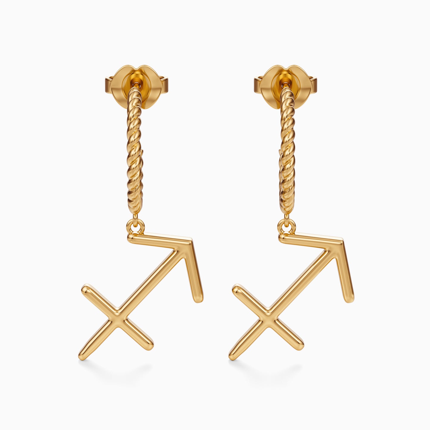 Large Sagittarius Dangle Earrings