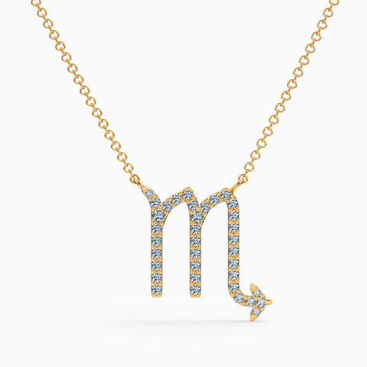 Large Diamond Scorpio Necklace