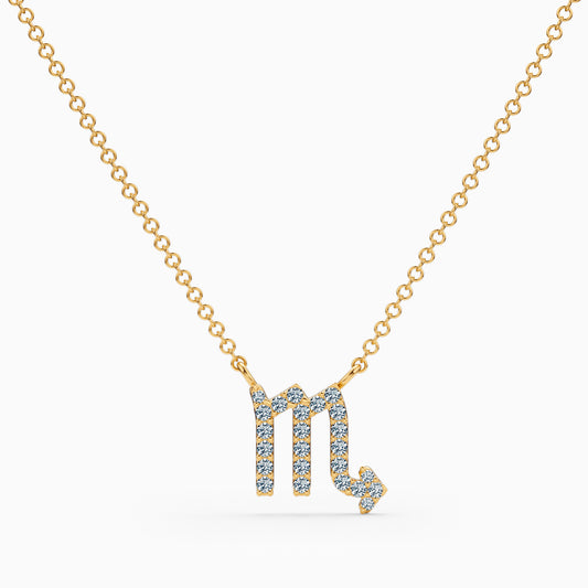 Diamond Scorpio Necklace
