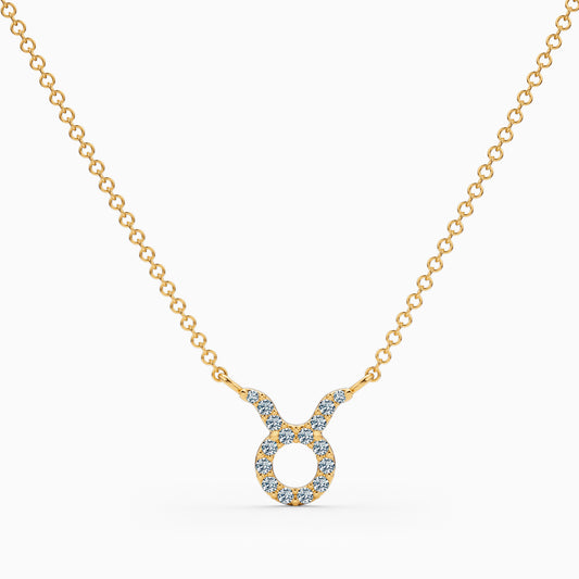 Diamond Taurus Necklace