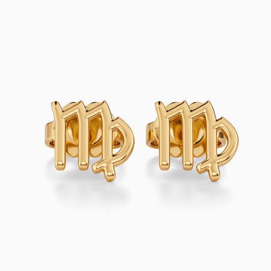 Virgo Stud Earrings
